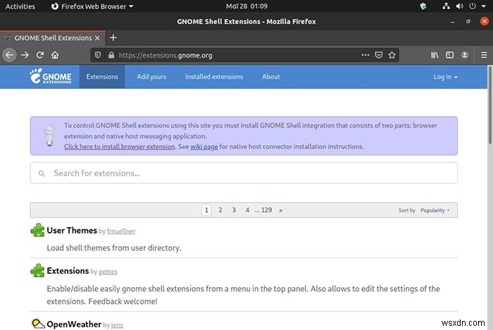 Ubuntu 20.04에서 상단 표시줄과 측면 패널(독) 숨기는 방법