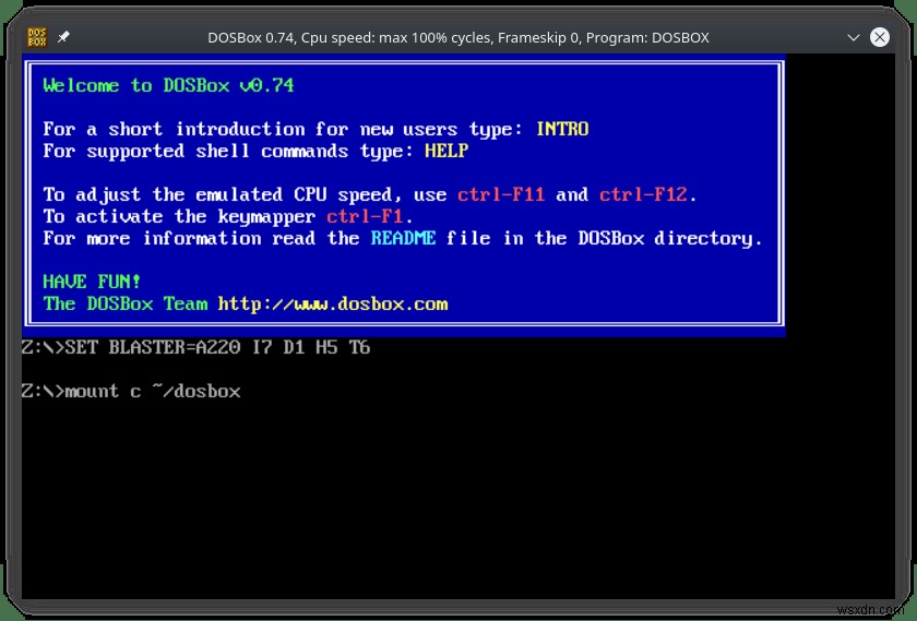 리눅스에 DOSBox를 설치해 오래된 DOS 게임을 즐기는 방법