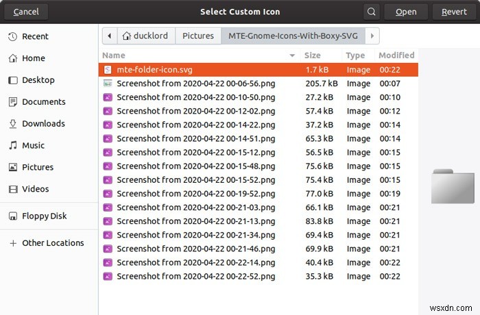 GNOME 3에서 파일·폴더 아이콘을 손쉽게 변경하는 방법