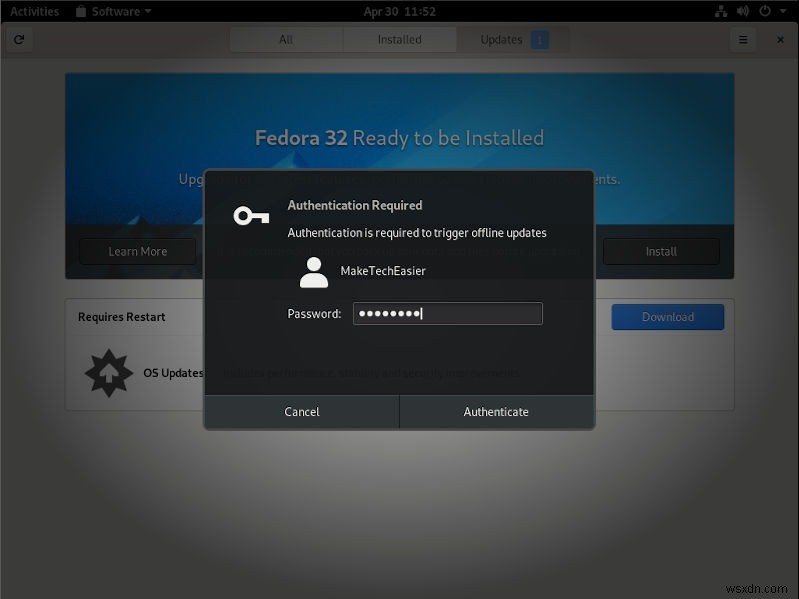 페도라(Fedora) 32로 업그레이드하는 방법: 터미널과 GNOME 소프트웨어 완벽 가이드