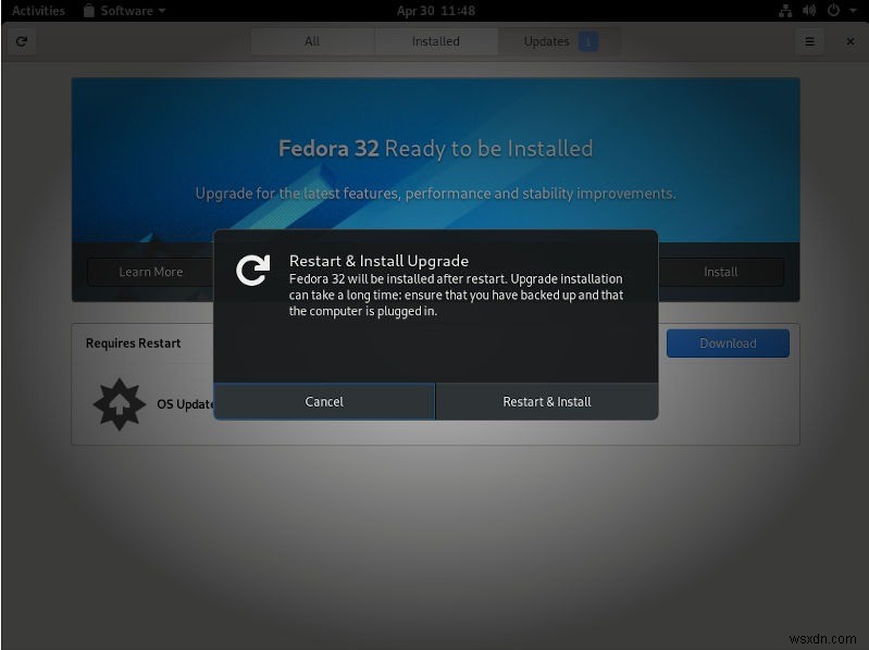 페도라(Fedora) 32로 업그레이드하는 방법: 터미널과 GNOME 소프트웨어 완벽 가이드