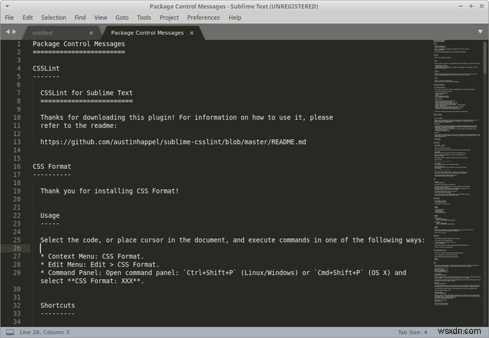 우분투(Ubuntu)에 Sublime Text 설치하고 패키지로 기능 확장하기