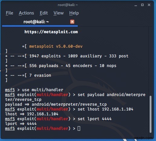 Kali Linux로 안드로이드 스마트폰에 접근하는 방법