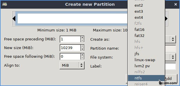 Linux에서 하드 드라이브를 NTFS로 포맷하는 방법