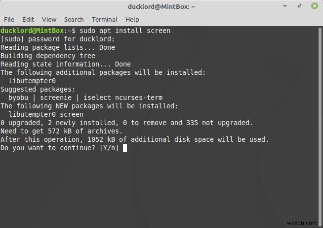 Linux 터미널에서 screen으로 멀티태스킹하는 방법