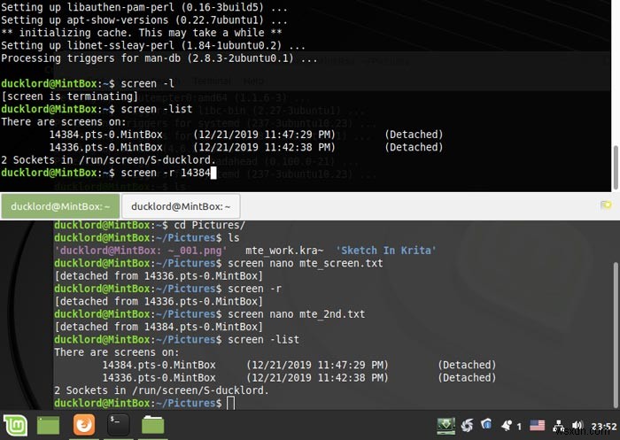 Linux 터미널에서 screen으로 멀티태스킹하는 방법