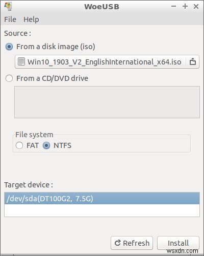 리눅스에서 Windows 10 부팅 가능한 설치 USB 만드는 방법 (WoeUSB 완벽 가이드)