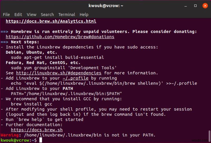 리눅스와 윈도우에서 Homebrew(Linuxbrew)로 소프트웨어 설치하는 완벽 가이드