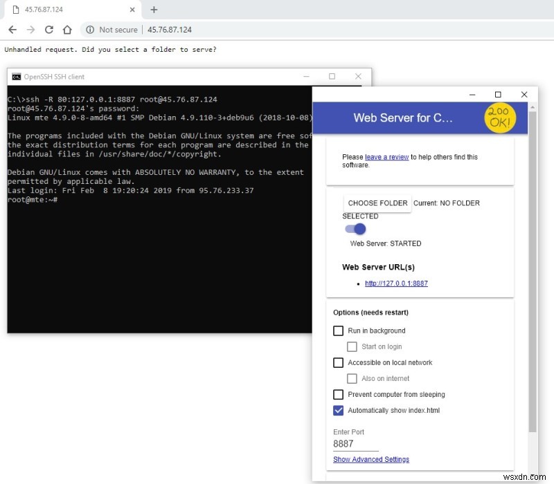 역방향 SSH 터널로 PC에 대한 외부 연결을 허용하는 방법
