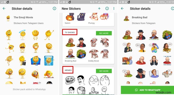 WhatsApp 채팅을 더 재미있게! 추천 스티커 팩 10선
