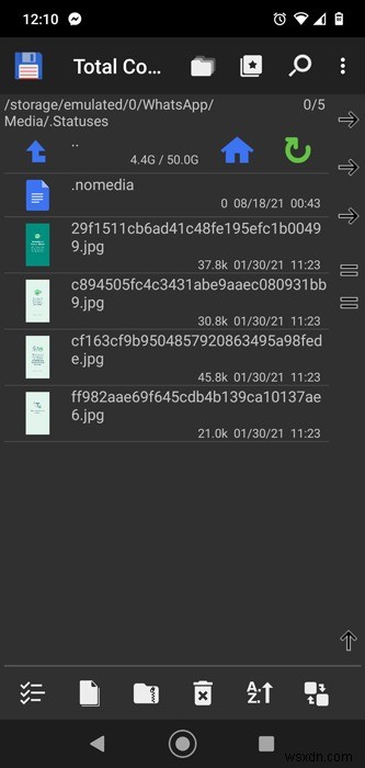 안드로이드에서 친구의 WhatsApp 상태(스테이터스) 저장하는 방법