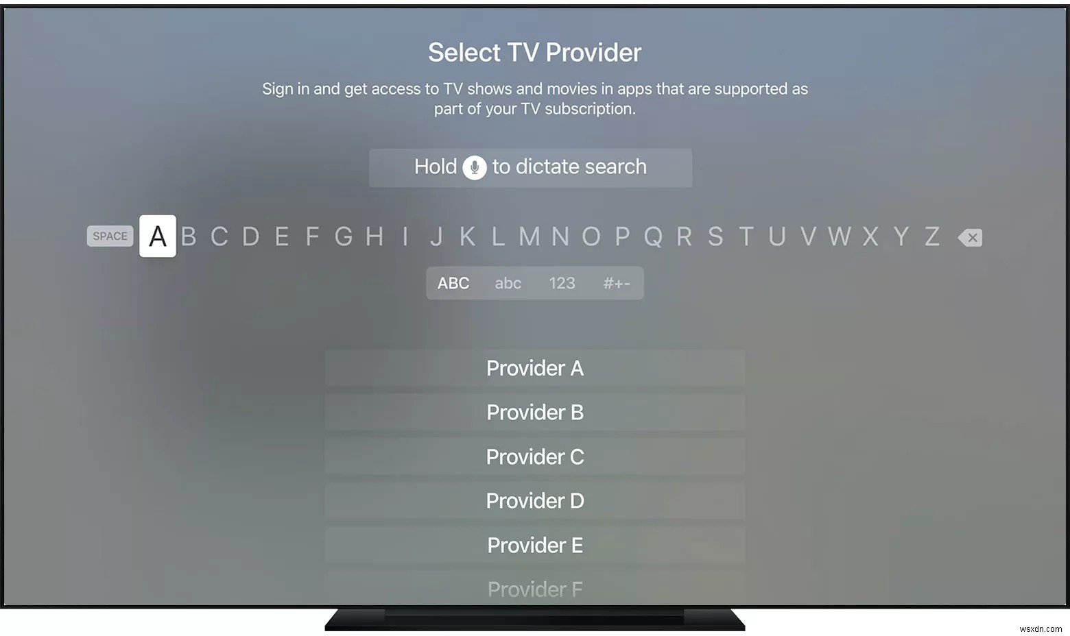 iOS 및 Apple TV에 TV 제공업체를 추가하는 방법