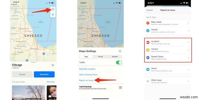 아이폰 Apple 지도에서 사고·돌발 상황 실시간 신고하는 방법