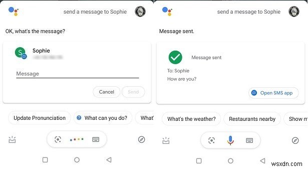 안드로이드에서 Google 어시스턴트로 메시지 보내고 읽는 방법