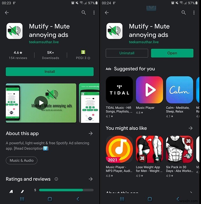 안드로이드에서 스포티파이(Spotify) 광고 자동 음소거하는 방법