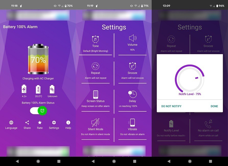 배터리 충전 완료를 알려주는 안드로이드 앱 5가지
