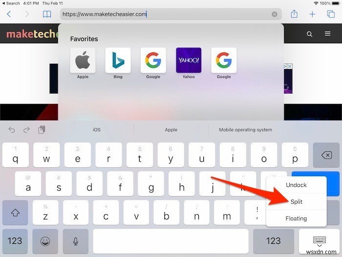 iPad 키보드 분할 및 분할 해제하는 방법 총정리