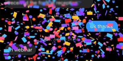 아이폰에서 iMessage 화면 효과 자동 재생 끄는 방법