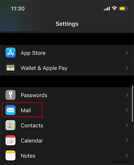 iOS 메일 앱에서 차단된 발신자 이메일 자동 삭제 설정하기