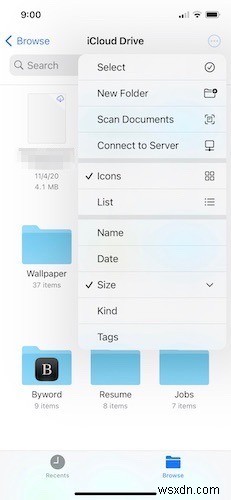 iCloud 저장 공간을 차지하는 항목 확인하는 방법