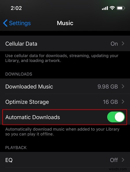 iOS 기기에서 Apple Music 곡 자동 다운로드 설정하는 방법