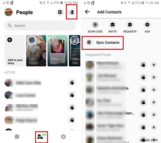 페이스북 메신저(Facebook Messenger) 연락처 동기화 및 해제하는 방법