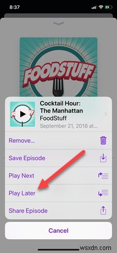 iOS 팟캐스트 앱에서 재생 목록(대기열) 만드는 방법