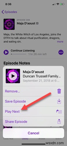 iOS 팟캐스트 앱에서 재생 목록(대기열) 만드는 방법