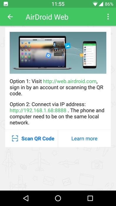 리눅스 PC에서 AirDroid로 안드로이드 스마트폰 연결하고 제어하는 방법