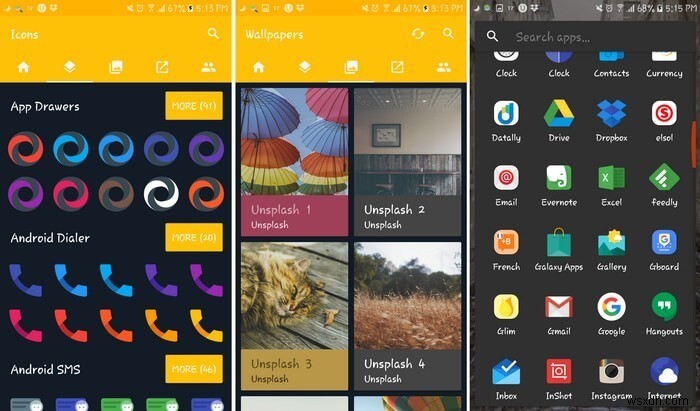 안드로이드 노바 런처(Nova Launcher)를 빛내줄 최고의 테마 6가지