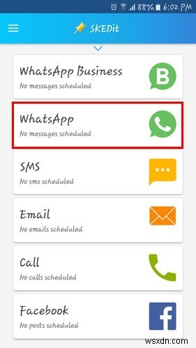 WhatsApp 메시지 예약 전송 방법, SKEDit 앱으로 간단히 해결하기