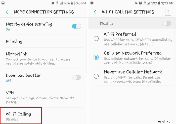 WiFi 통화란 무엇이며 안드로이드 스마트폰에서 활성화하는 방법