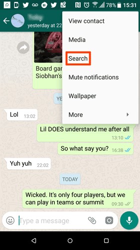 WhatsApp 채팅 기록 빠르게 검색하는 방법 (안드로이드 & 아이폰)