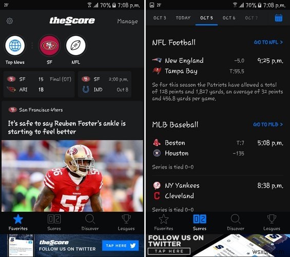 NFL 팬이라면 꼭 설치해야 할 최고의 안드로이드 앱 5가지