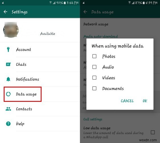 WhatsApp 모바일 데이터 아끼는 방법: 데이터 사용량 제한하는 실전 팁
