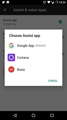 안드로이드에서 구글 어시스턴트 대신 Cortana(코타나)를 사용하는 방법