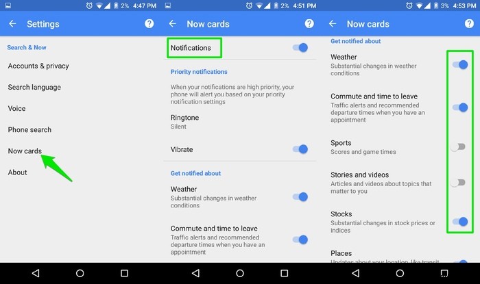 Google Now 알림이 거슬리나요? 알림 제어부터 완전히 끄는 방법까지