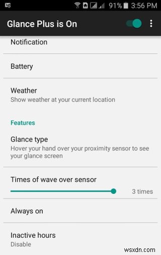 화면을 건드리지 않고 기본 정보 확인하기 [Android] – Glance Plus