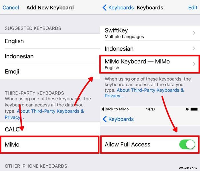 MiMo 키보드(iOS)로 나만의 사진 이모티콘을 만들고 공유하는 방법