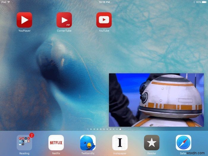 iOS 9 PIP 모드에서 유튜브 영상 시청하는 방법