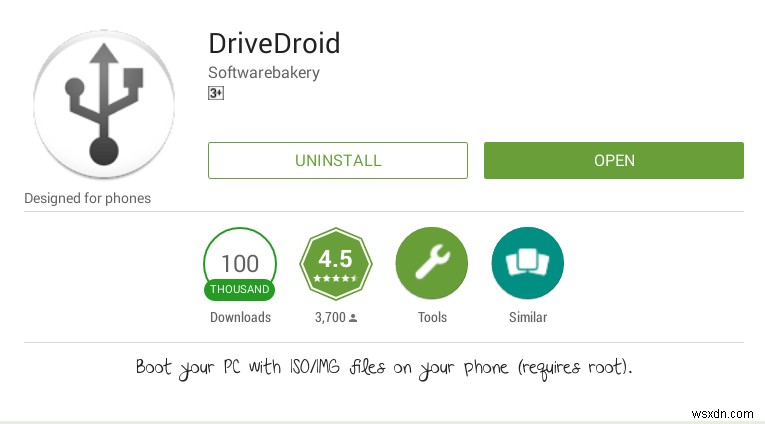DriveDroid로 안드로이드 폰을 리눅스 부팅 USB로 만들기 [루트 권한 필수]