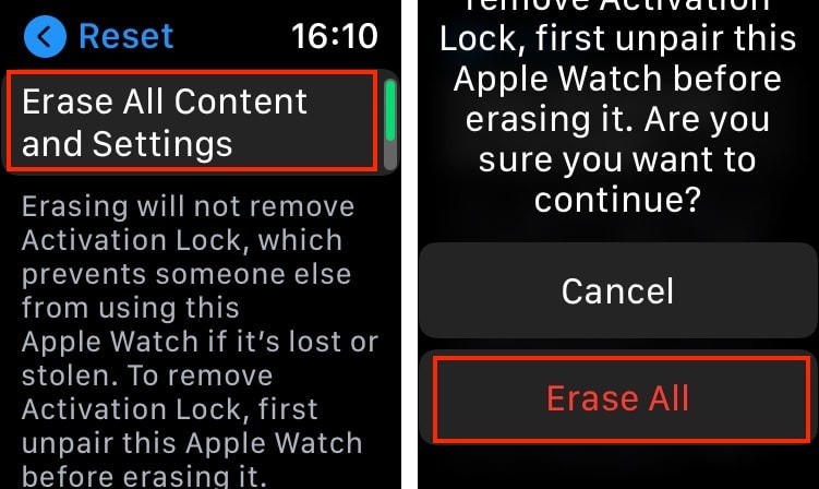 Apple Watch 페어링 해제 및 초기화 방법, 아이폰 없이도 가능!