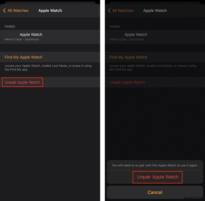 Apple Watch 페어링 해제 및 초기화 방법, 아이폰 없이도 가능!