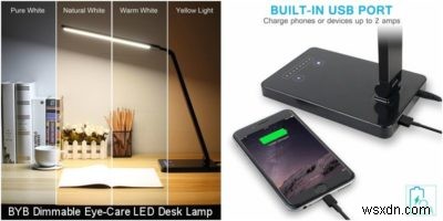 BYB 아이케어 LED 책상 램프 리뷰 – 4가지 색온도 모드와 8단계 조광 기능