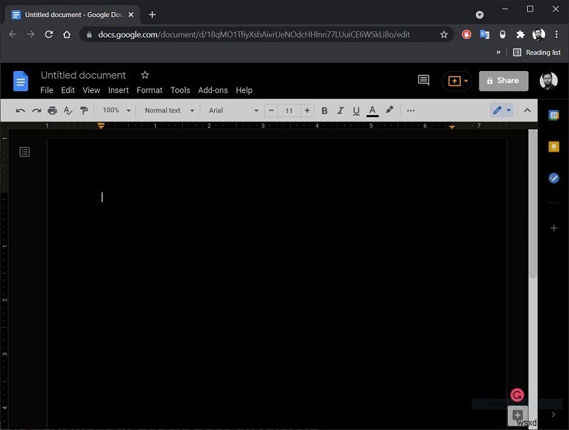크롬에서 Google 문서 다크 모드 활성화하는 방법 2가지