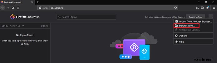 파이어폭스(Firefox)에 저장된 비밀번호를 내보내고 삭제하는 방법