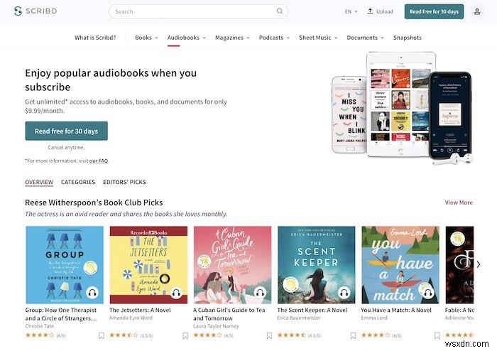 오디블(Audible)을 대체할 최고의 오디오북 앱 6가지