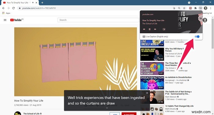 PC 크롬(Chrome)에서 라이브 캡션(Live Caption) 활성화하고 활용하는 방법