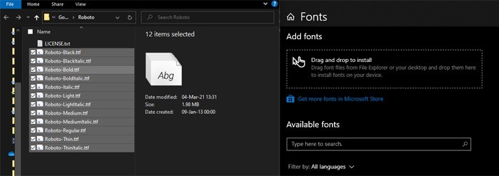 구글 폰트(Google Fonts) 무료 다운로드 및 설치 방법 총정리 (윈도우·맥·리눅스)