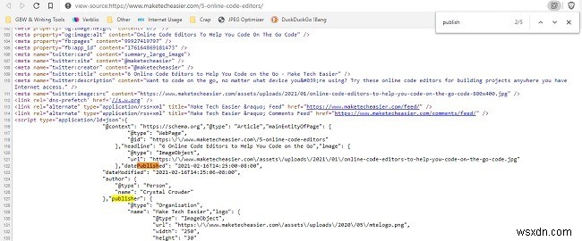 웹페이지 게시일 확인하는 방법 총정리